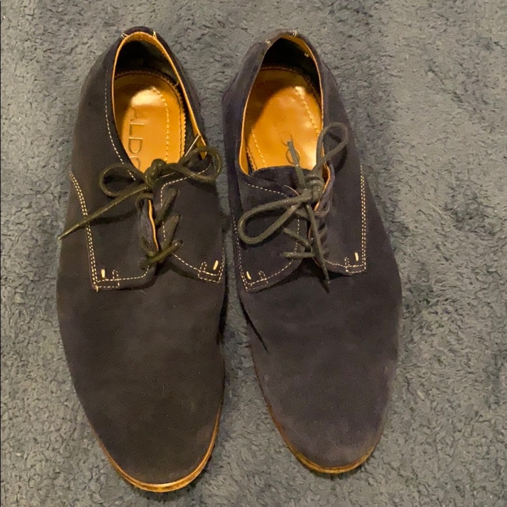 Blue suede shoes